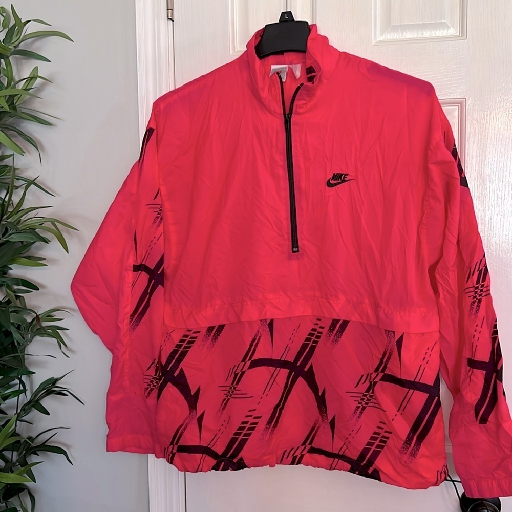 Nike 90’s neon pink windbreaker L